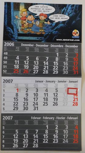 Abrafaxe Jahreskalender - 3 Monatsplaner 2007 Z1