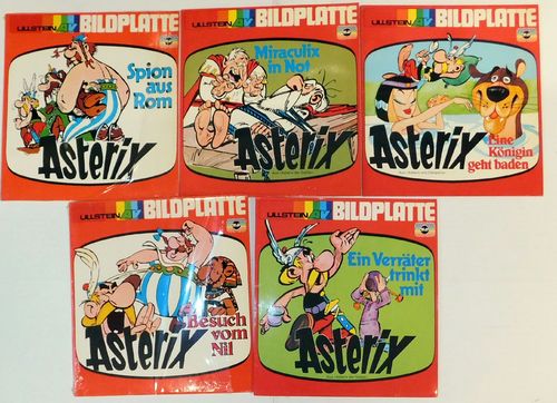 Asterix Bildplatte TED Zustand Z0-1 - 5 Stück zus.