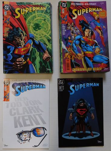 Superman [Jg. 1996-1998] [Nr. 1-25 + VC 13 +21 zus.] Zustand Z0-1-/Z1/Z1-2