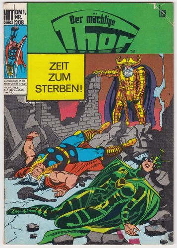 Hit Comics  [Jg. 1966-73] [Nr. 0208] [Zustand Z2] - Thor