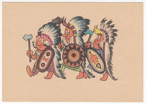 DIGEDAGS Postkarte Indianer [Jg. 1973] Z0-1