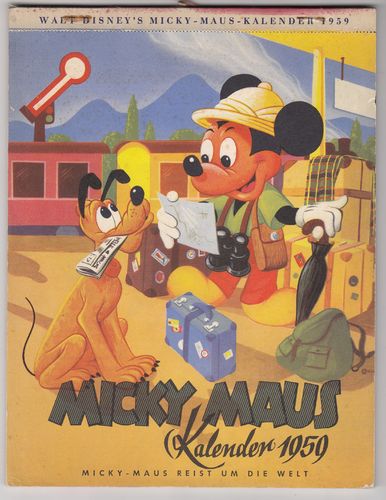 Walt Disney's Micky Maus Kalender 1959 Zustand Z1/Z1-2
