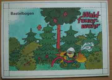 Bastelbogen Feuerwehr - Waldfeuerwehr 1990 Z1