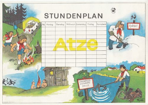 ATZE Stundenplan 1989  Z1