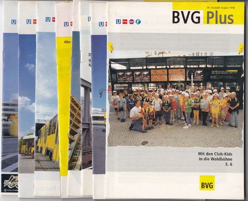 Abrafaxe Exklusiv in BVG Heften [Hefte Nr. Aug/1998-März/1999 + April-Aug/1999 nur Umschlag + UK]